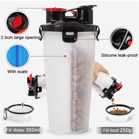 🐶2/$25 Pet dual use bottle blue and yellow - Picture 4 of 7